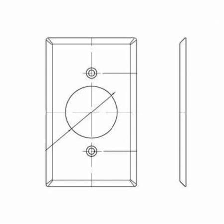 Leviton Receptacle 1 Gang Wallplate 84020-40